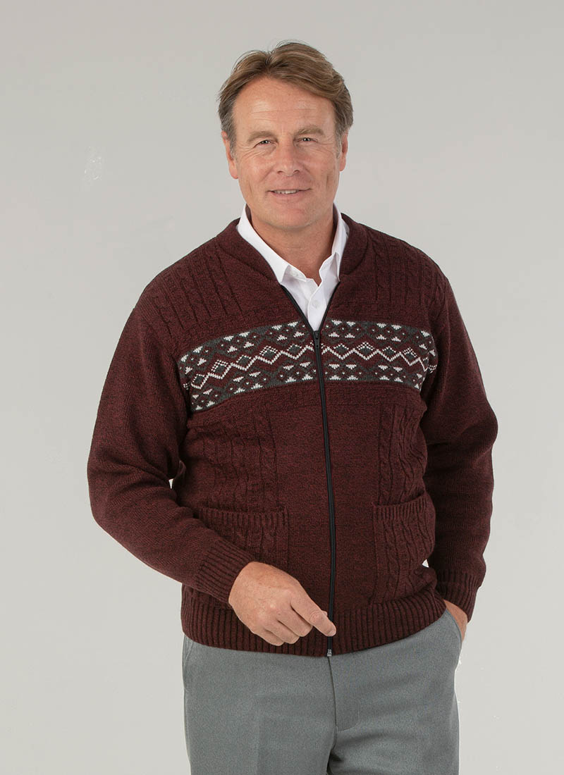 mens zipper cardigan